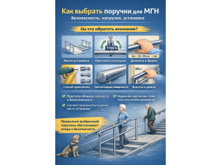 Как правильно выбрать поручни для дома и общественных помещений