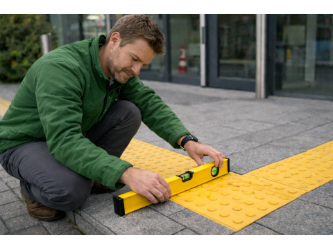 Как проверить качество монтажа тактильной плитки самому