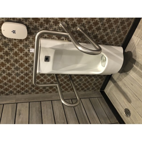 Поручень для писсуара настенный D32 600х600х400 мм