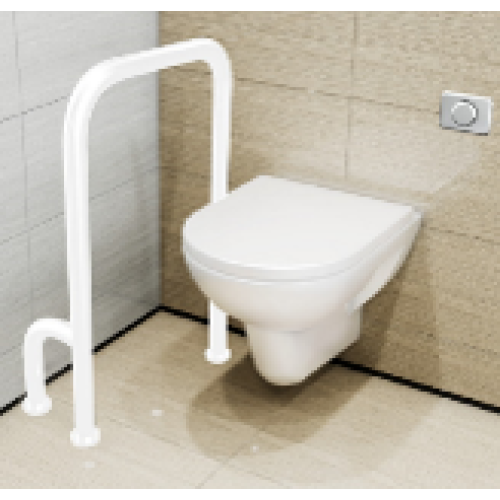 Поручень напольный П-образный ЭКОНОМ 800x650 мм, 3 опоры в пол