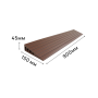 Пандус полимерный РУБЕЖ 45х150х900 мм, темно-коричневый