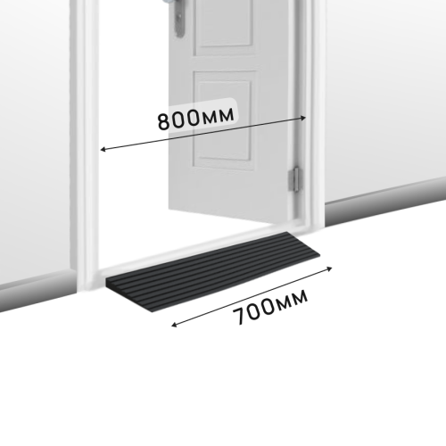 Пандус полимерный РУБЕЖ 40х160х700 мм