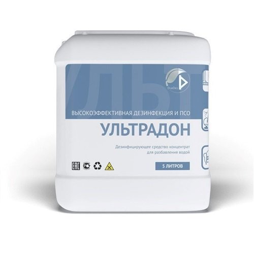 Универсальное дезинфицирующее средство УЛЬТРАДОН 5л (концентрат) Универсальное дезинфицирующее средство УЛЬТРАДОН 5л (концентрат)