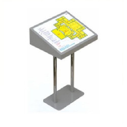 Стойка горизонтальная для тактильной мнемосхемы 630х800 мм