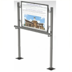 Стойка вертикальная для тактильной мнемосхемы 630х800 мм