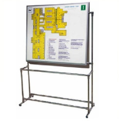 Стойка вертикальная для тактильной мнемосхемы 905х1150 мм