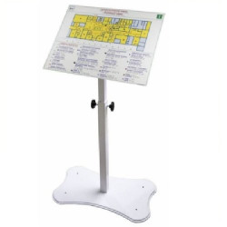 Наклонная регулируемая стойка для тактильной мнемосхемы 470х610 мм