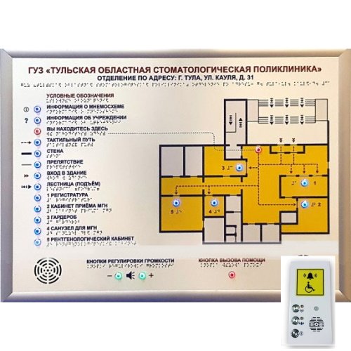 Настенная тактильно-звуковая мнемосхема Настенная тактильно-звуковая мнемосхема