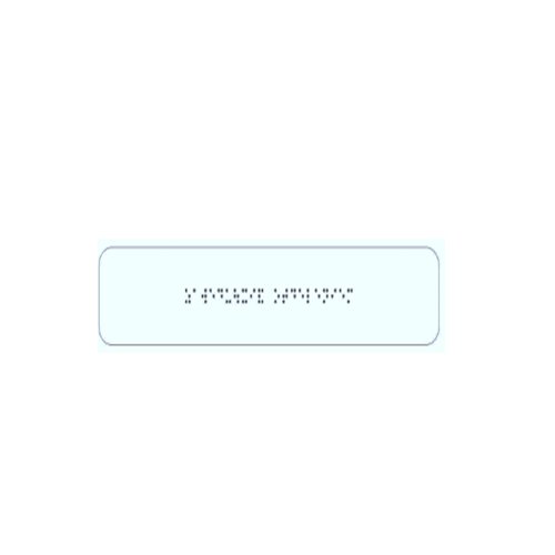 Тактильная табличка шрифтом Брайля на оргстекле 70х270 мм Тактильная табличка шрифтом Брайля на оргстекле 70х270 мм