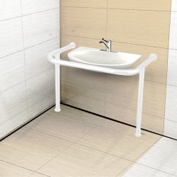 Поручень для раковины напольно-настенный ЭКОНОМ 750x750x550 мм