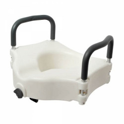 Сидение-насадка на унитаз 125 мм со съемными поручнями 